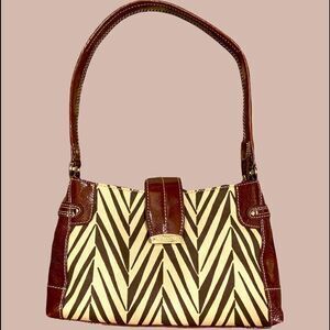 Liz Claiborne Brown and Tan Shoulder Bag